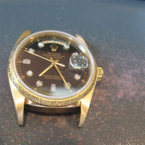 rolex 18078 black dial bark|vintage rolex with bark accent.